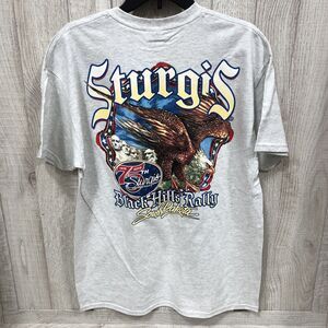 2015 STURGIS Harley Eagle Black Hills 75th Motorcycle Rally, T-SHIRT Large